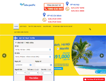 Tablet Screenshot of cebupacificair.vn