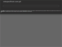 Tablet Screenshot of cebupacificair.com.ph